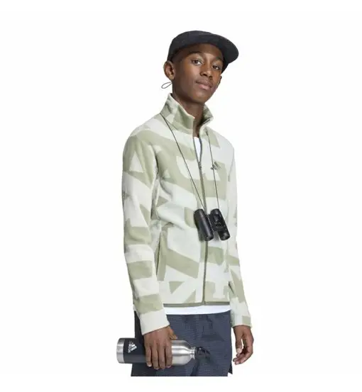 K Terrex Multi Printed Full-Zip Fleece - felpa in pile - bambino Green