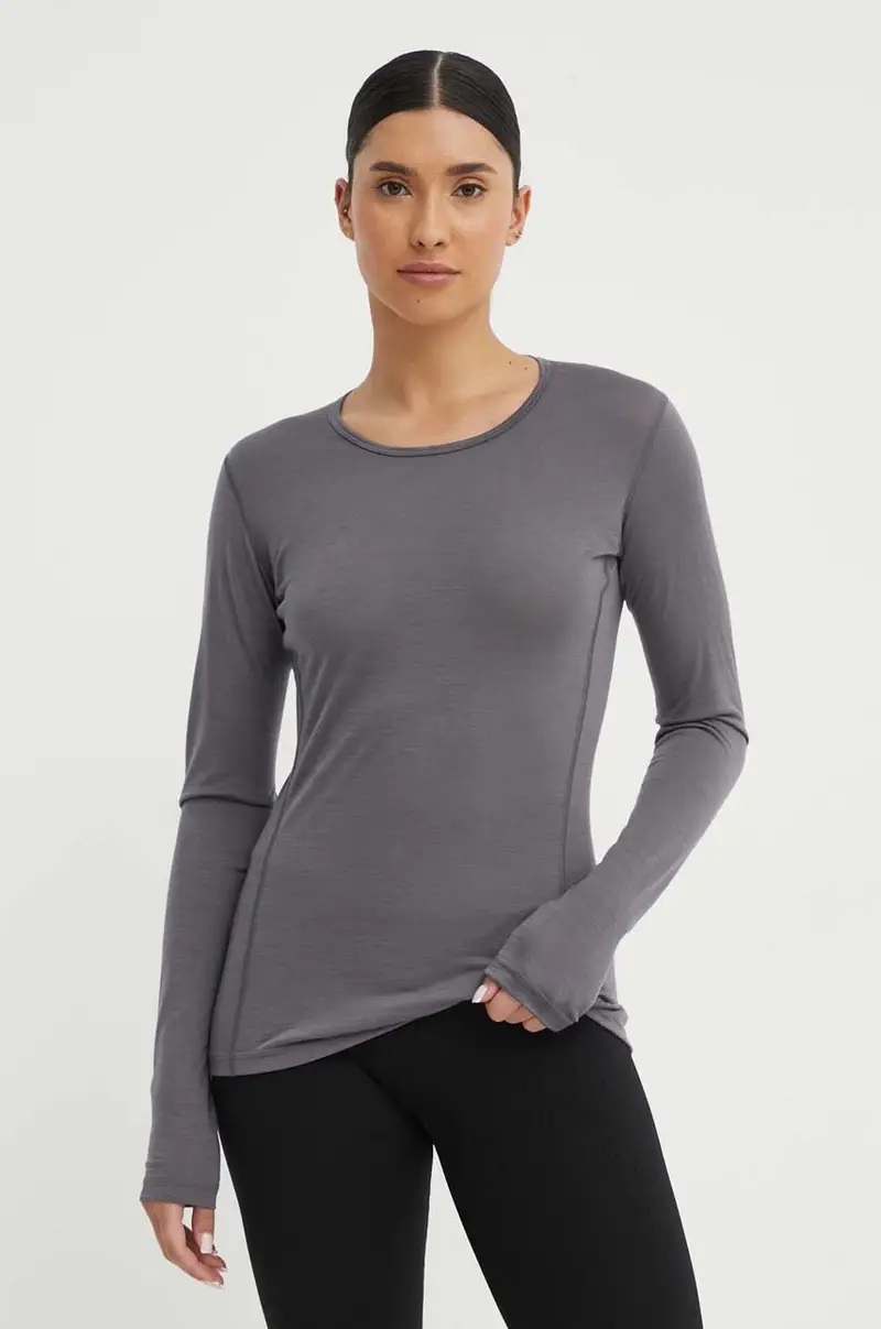 longsleeve funzionale Xperior Merino 150 colore grigio HZ8558 miniatura 2
