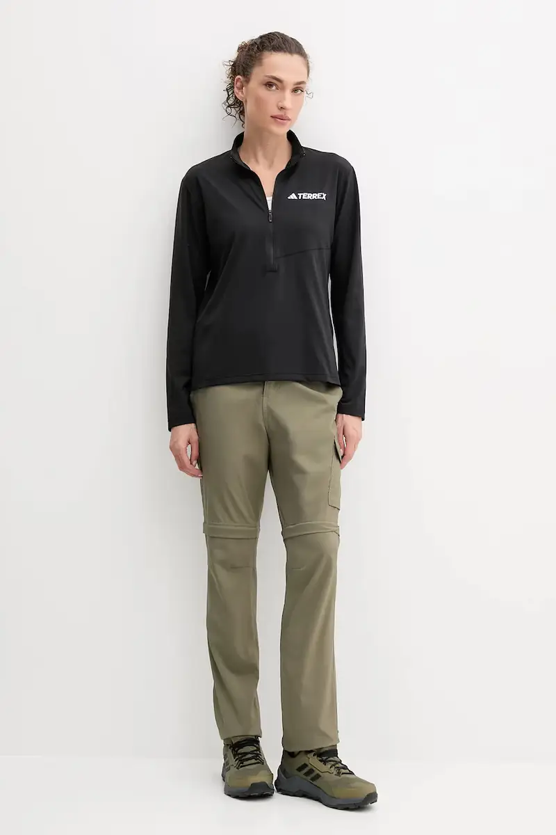 longsleeve sportivo Multi Half-Zip colore nero JF4185 miniatura 2