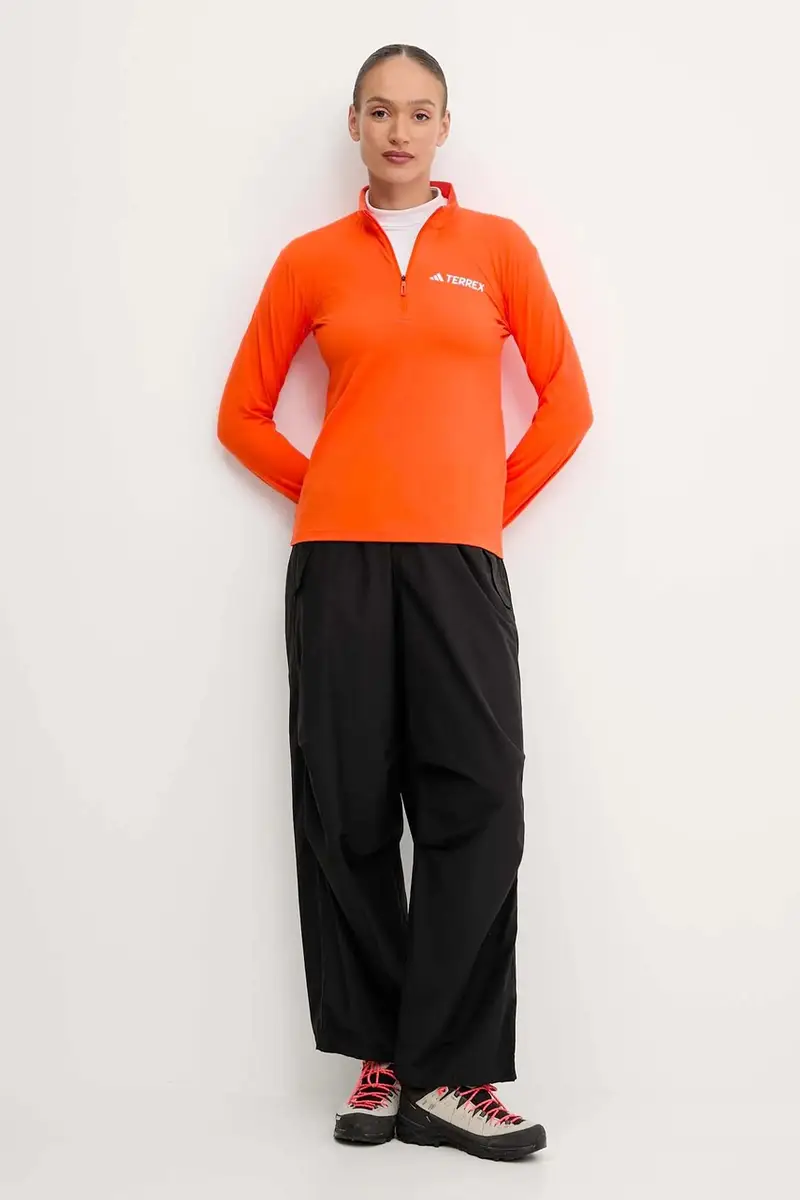 longsleeve sportivo X-Country colore arancione JD3943 miniatura 2