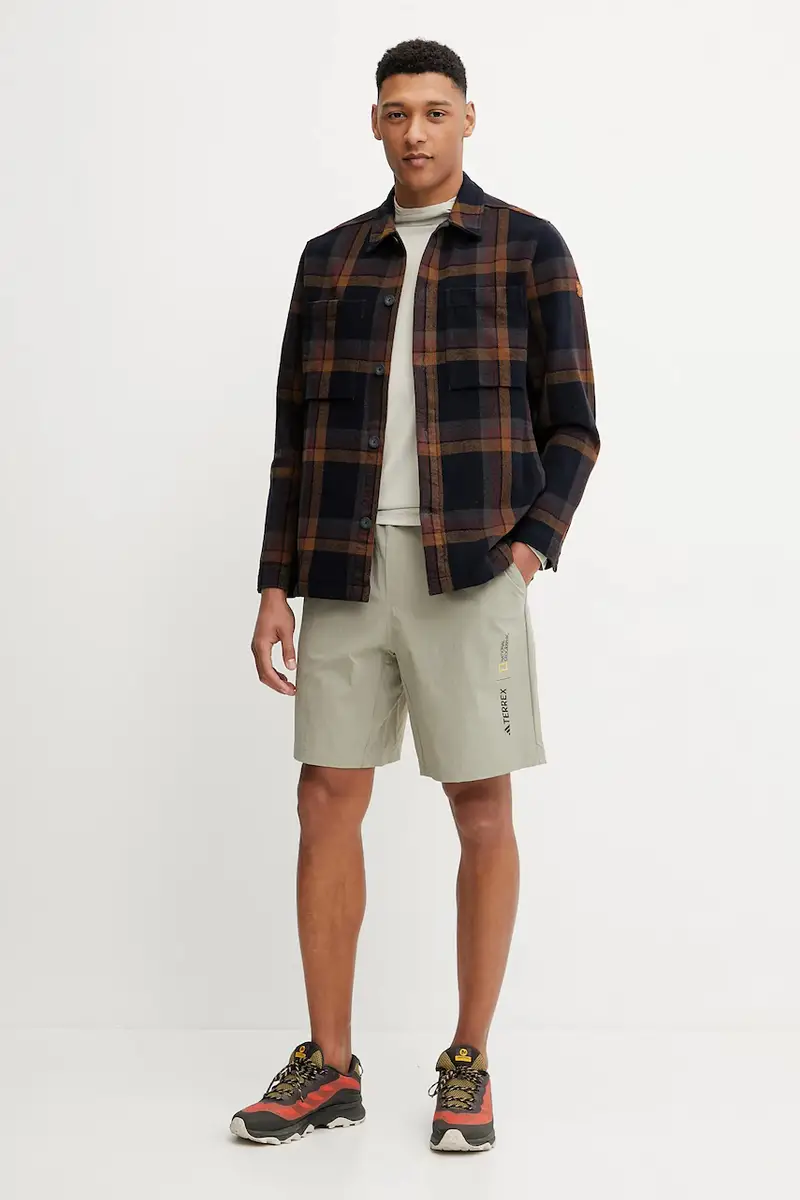 shorts sportivi x National Geographic uomo colore verde JD5844 miniatura 2