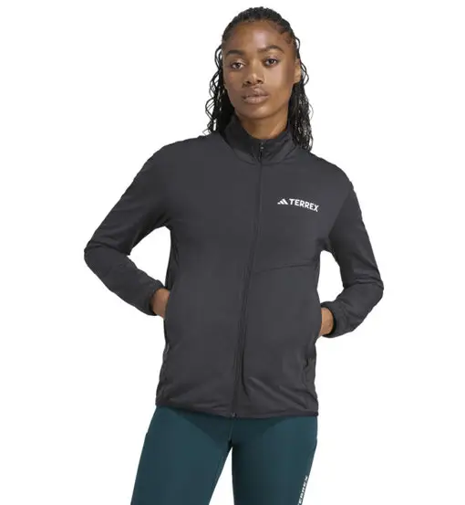 Terrex Multi CLIMAWARM Full Zip Tech Fleece W - felpa in pile - donna Black