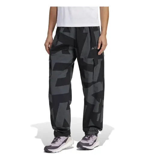 Terrex Xploric Printed Cargo W - pantaloni trekking - donna Black