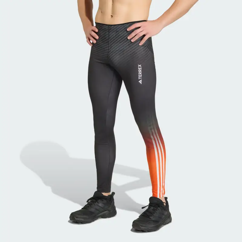 Terrex Xperior Cross-Country Race Tights Semi Impact Orange