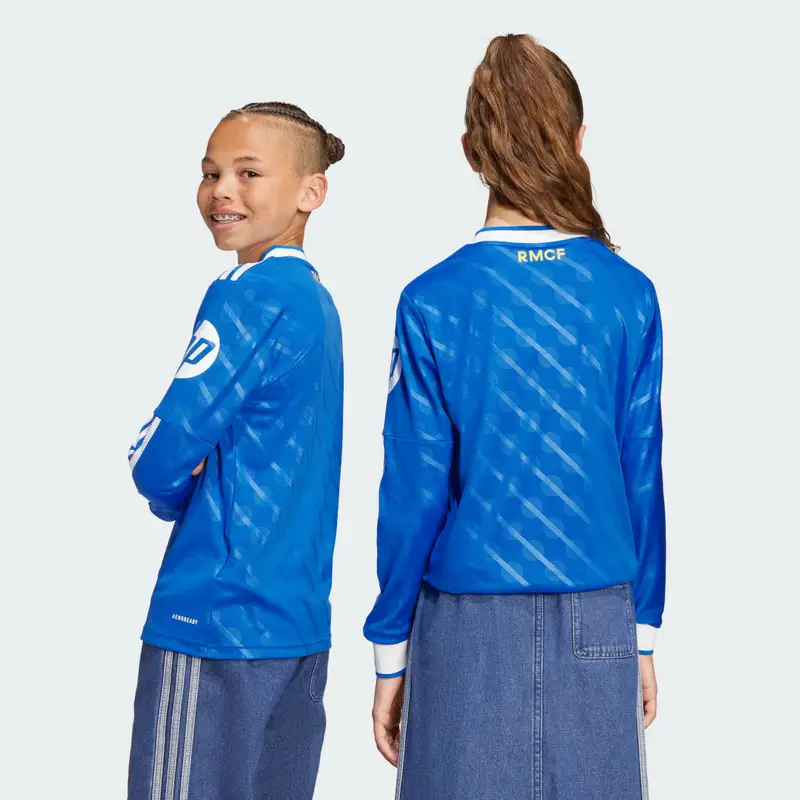 Terza maglia a maniche lunghe 25/26 Real Madrid per bambini e bambine Blue Bird miniatura 2
