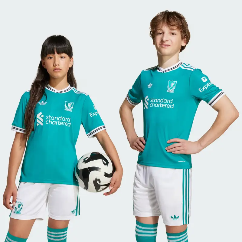 Terza maglia Liverpool FC 25/26 Bambini Sea Green