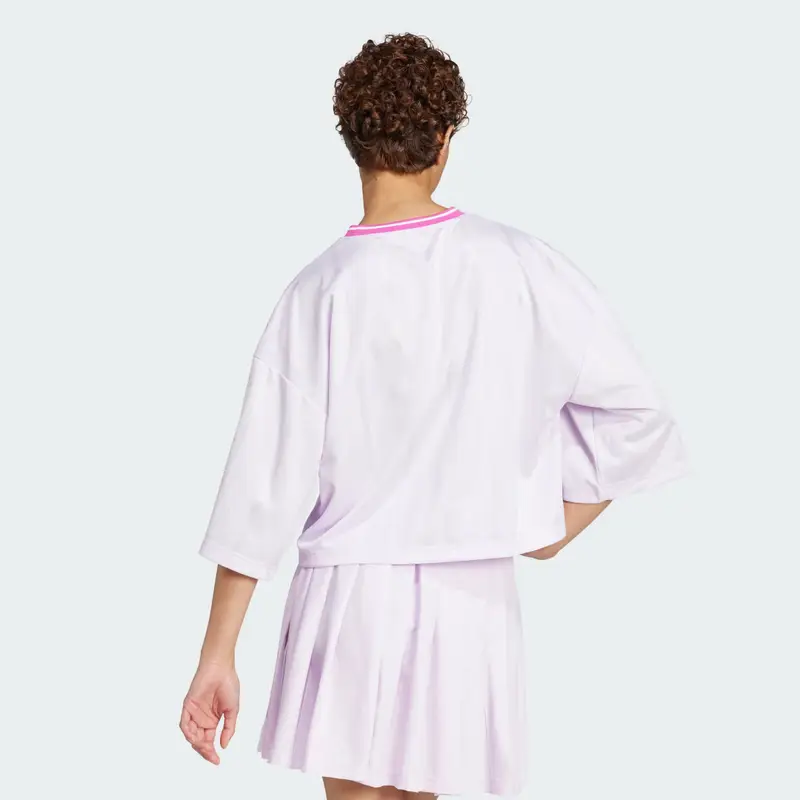 Tiro Cut 3-Stripes Oversized Jersey Ice Lavender miniatura 2