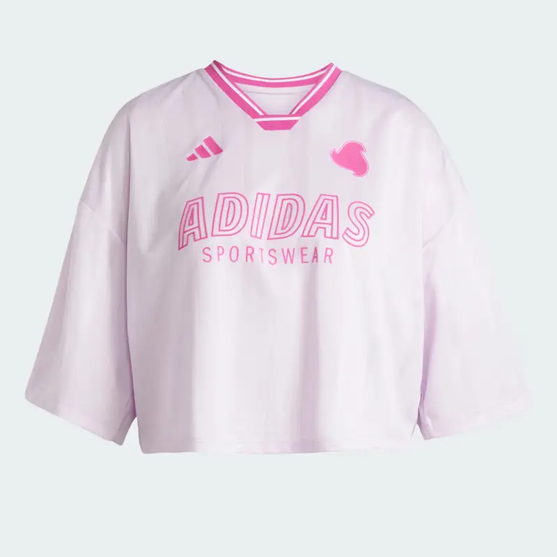 Tiro Cut 3-Stripes Oversized Jersey Ice Lavender miniatura 4