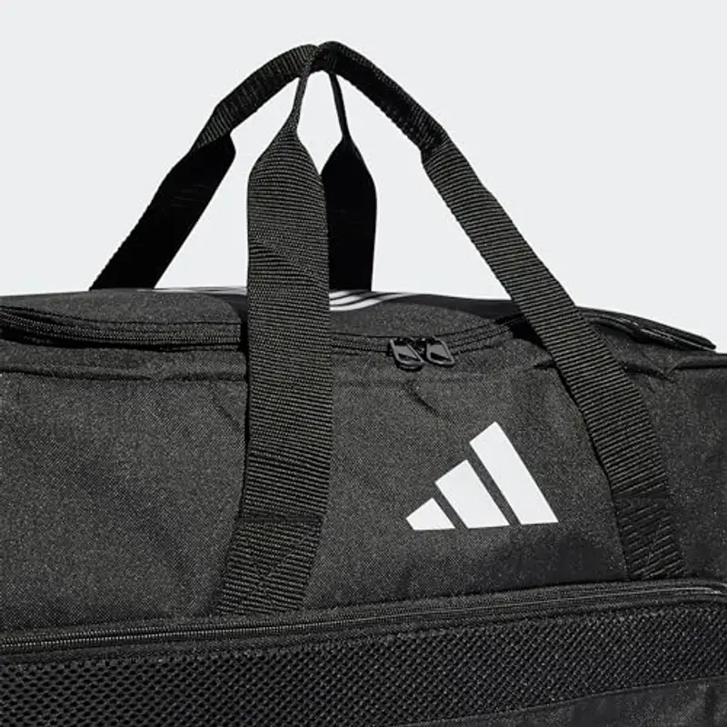 adidas Tiro League Duffel Bag, Borsa Sportiva Unisex-Adulto, Black/White, M miniatura 3