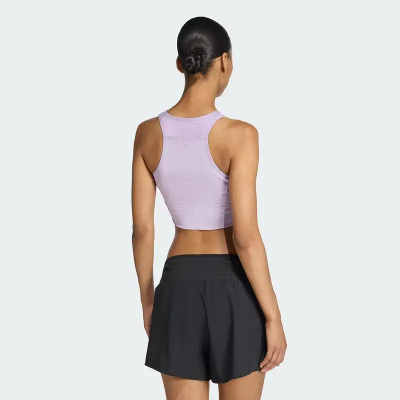 Top da running adizero Gel Pocket Crop Powder Plum miniatura 2