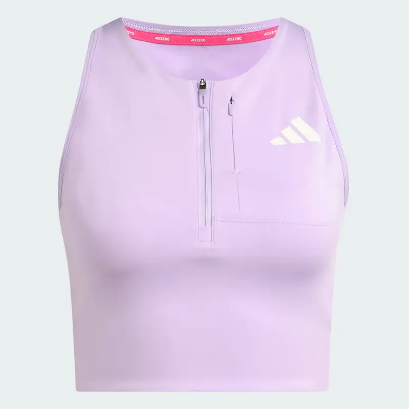 Top da running adizero Gel Pocket Crop Powder Plum miniatura 4