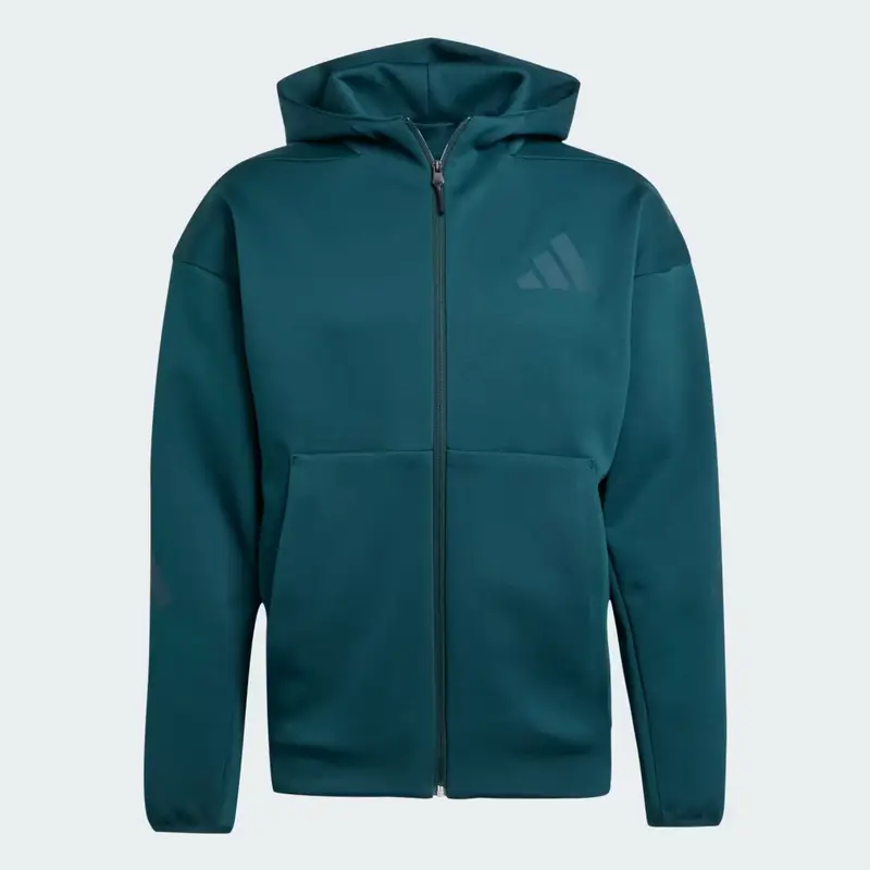 Track jacket New adidas Z.N.E. Full-Zip Hooded Aurora Ivy miniatura 4
