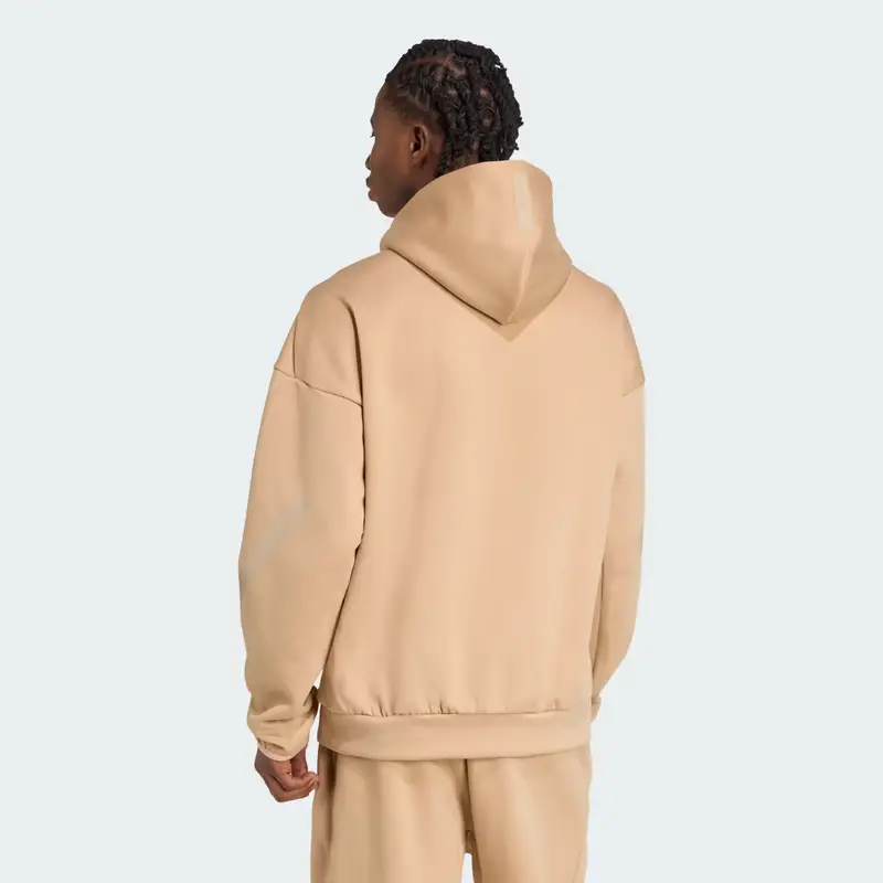 Track jacket New adidas Z.N.E. Full-Zip Hooded Warm Sandstone miniatura 2