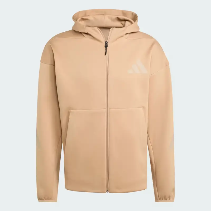 Track jacket New adidas Z.N.E. Full-Zip Hooded Warm Sandstone miniatura 4