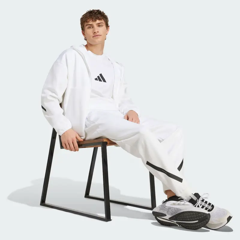 Track jacket New adidas Z.N.E. Full-Zip Hooded White miniatura 3