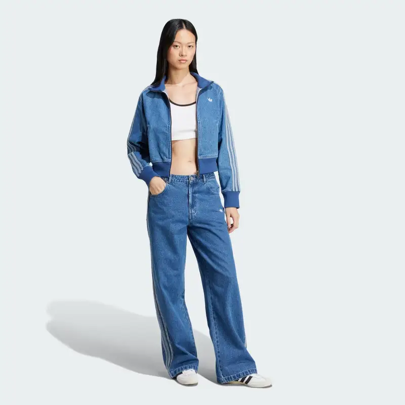 Track pants adicolor Denim 3-Stripes Indigo Denim miniatura 3