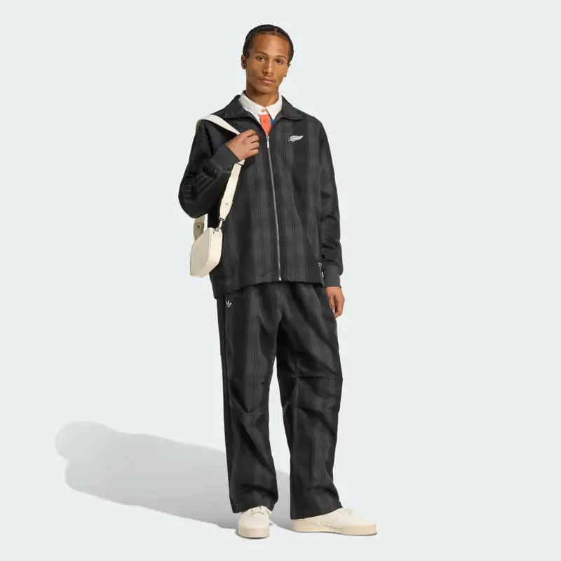 TRACK PANTS ADIDAS ORIGINALS &amp; ALL BLACKS FIREBIRD PLAID Carbon miniatura 3
