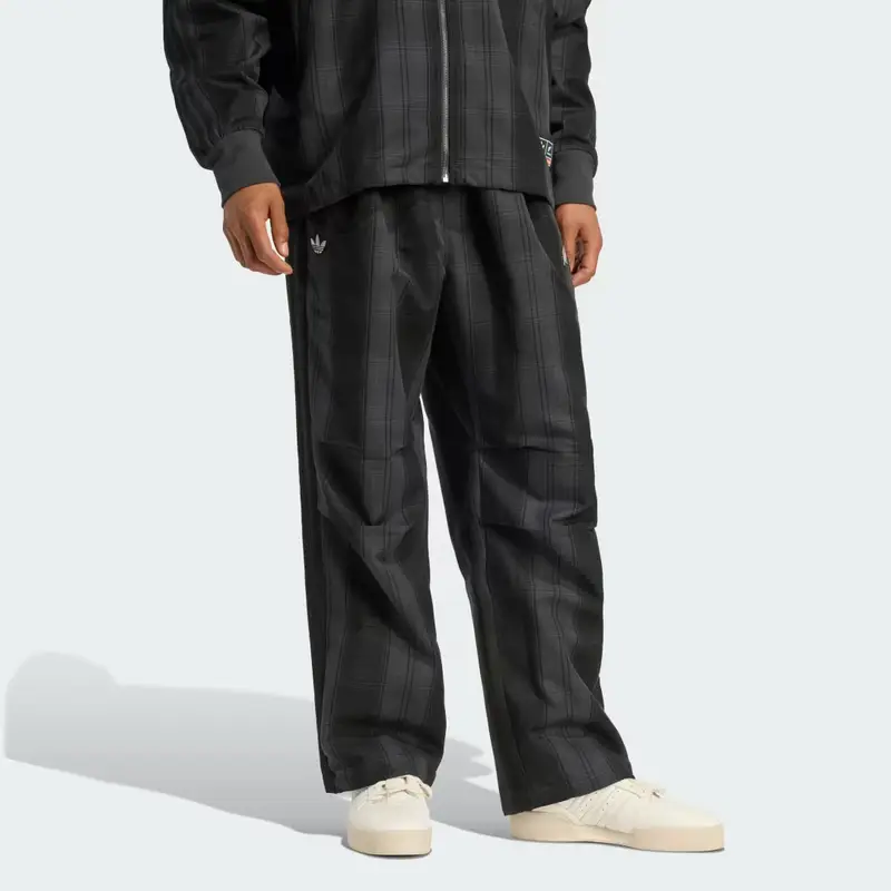 TRACK PANTS ADIDAS ORIGINALS &amp; ALL BLACKS FIREBIRD PLAID Carbon