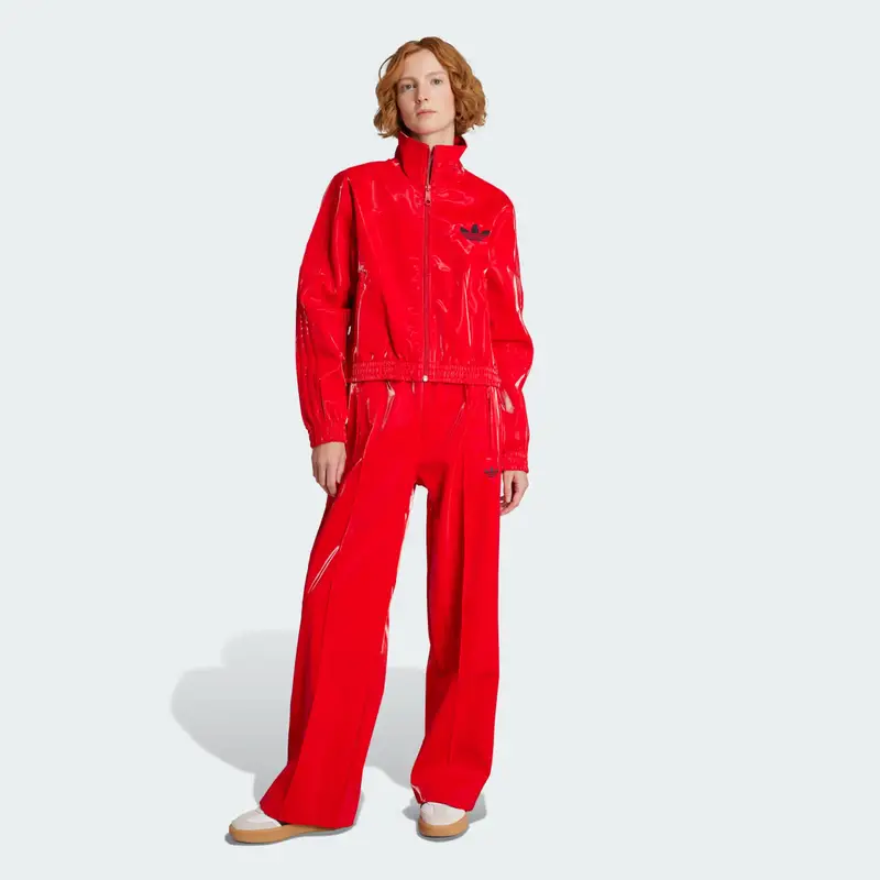 Track top adicolor Holiday Better Scarlet miniatura 3
