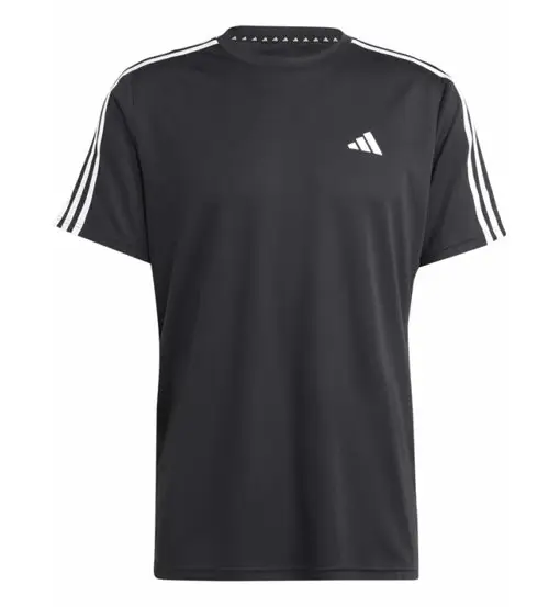 Train Essentials 3 Stripes - T-shirt - uomo Black