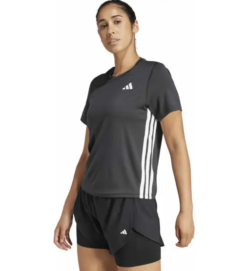 Train Essentials 3 Stripes W - T-shirt - donna Black