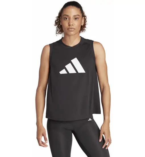 Train Essentials Big Performance Logo W - top - donna Black