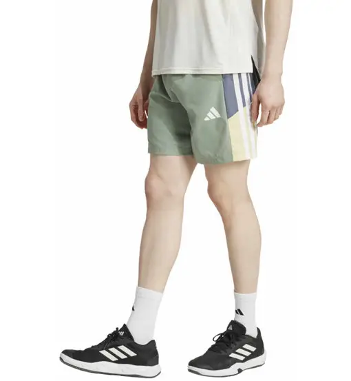 Train Essentials Seasonal Colorblock M - pantaloni fitness - uomo Green