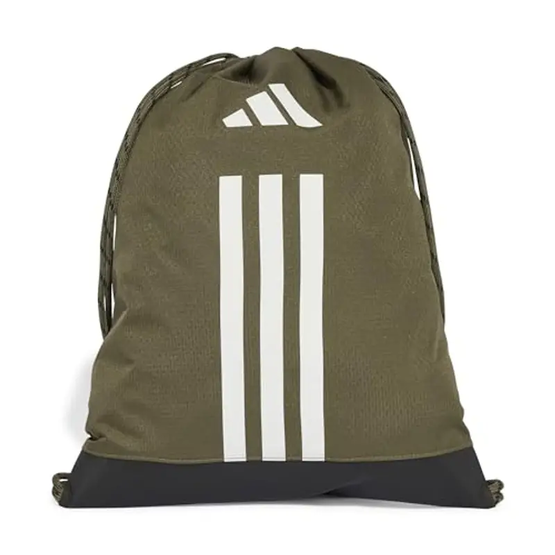 adidas Training Gymsack, Sacca da Palestra Unisex-Adulto, Olive Strata/White, One Size
