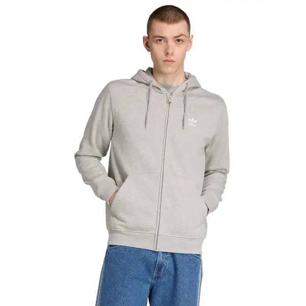 Trefoil Uomo - Felpe con cappuccio Grigio - di cotone Grey