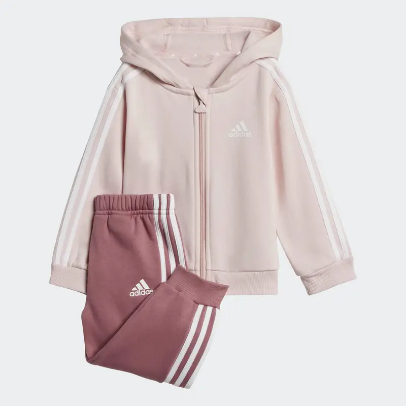 Tuta ADIDAS bambino ginnastica leggera 3 strisce rosa da 1 a 5/6 anni | Adidas