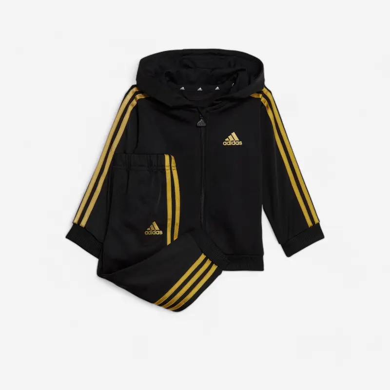 Tuta ADIDAS bambino ginnastica poliestere nero/oro da 1 a 5/6 anni | Adidas