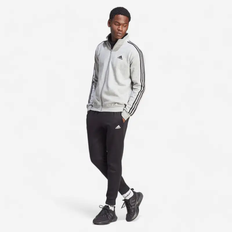Tuta ADIDAS uomo ginnastica leggera cotone grigio-nero | Adidas