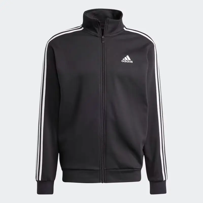 Tuta Basic 3-Stripes Fleece Black miniatura 2