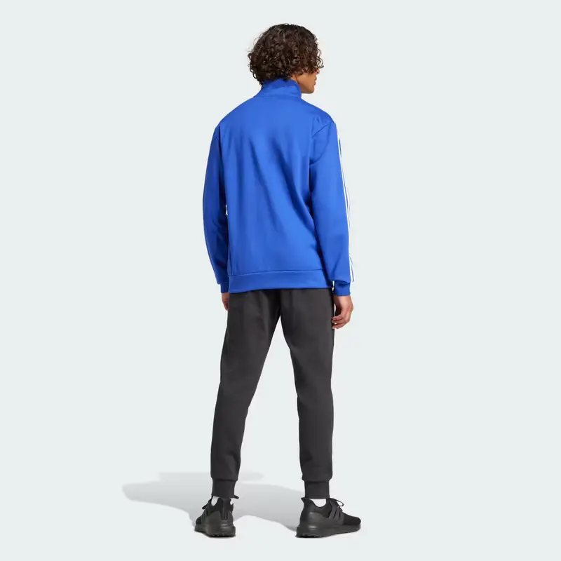 Tuta Basic 3-Stripes Fleece Semi Lucid Blue miniatura 2