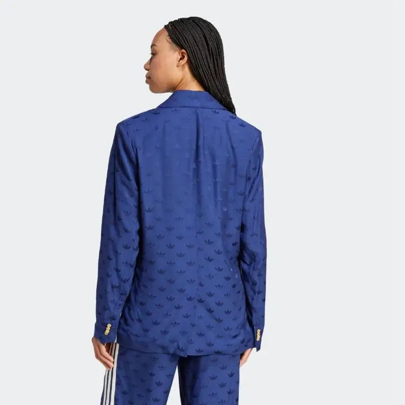 Tuta Casual Adidas Originals Monocolore con Logo Jacquard da Donna Blu Navy IX0935 XL miniatura 2