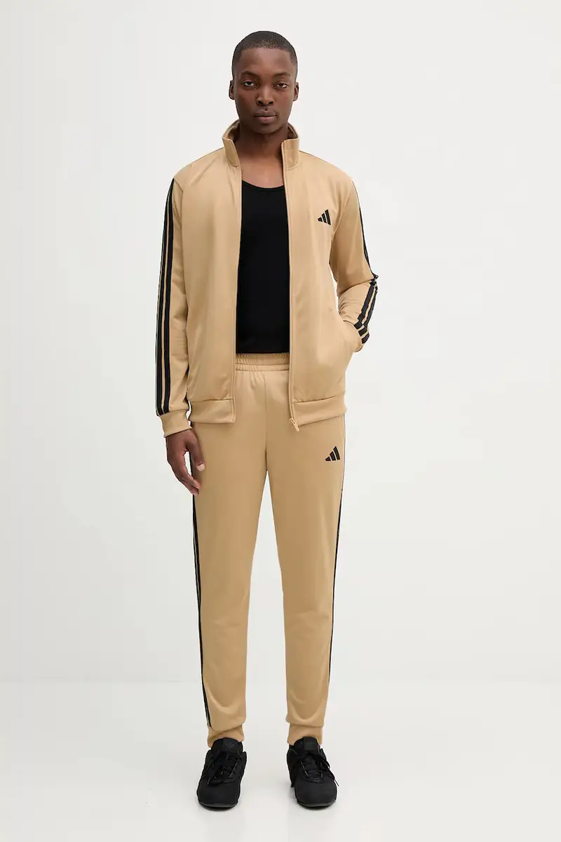 tuta da ginnastica 3-Sripes uomo colore beige JX5501