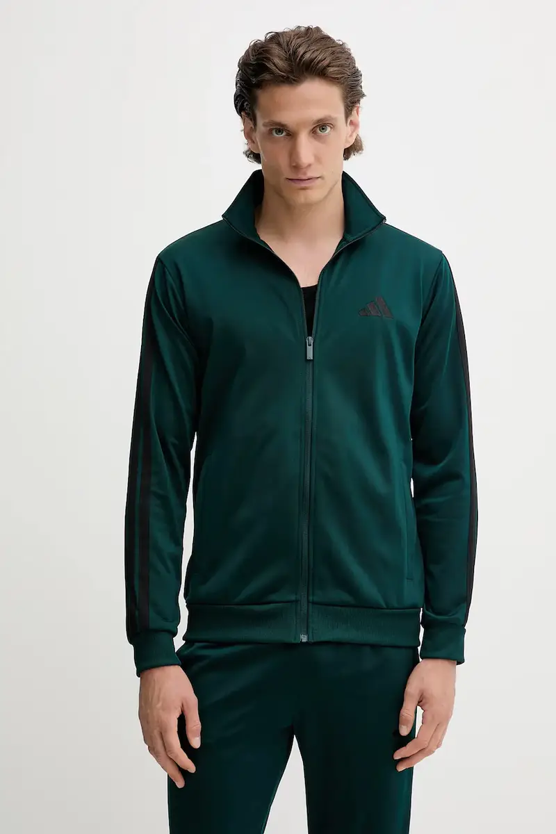 tuta da ginnastica 3-Sripes uomo colore verde JX5502 miniatura 2