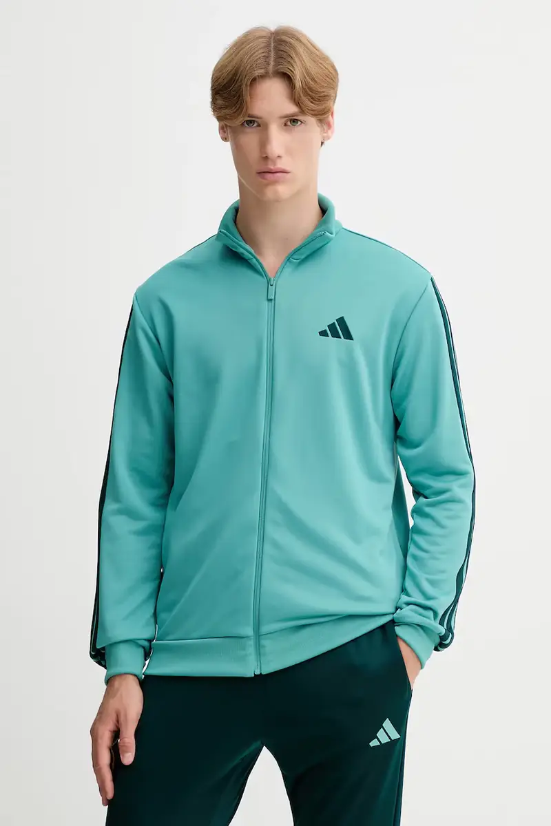 tuta da ginnastica 3-Sripes uomo colore verde JX5518 Turchese miniatura 2