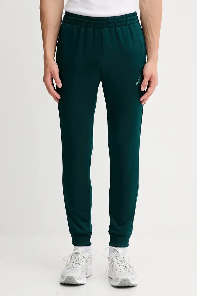 tuta da ginnastica 3-Sripes uomo colore verde JX5518 Turchese miniatura 3