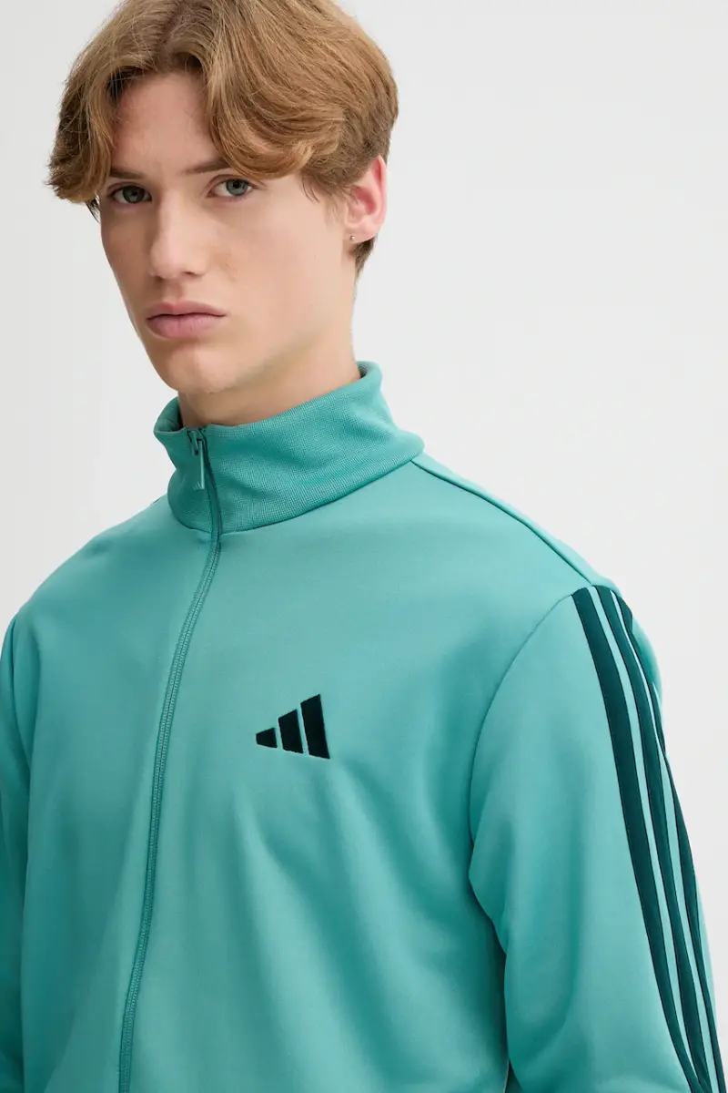 tuta da ginnastica 3-Sripes uomo colore verde JX5518 Turchese miniatura 5