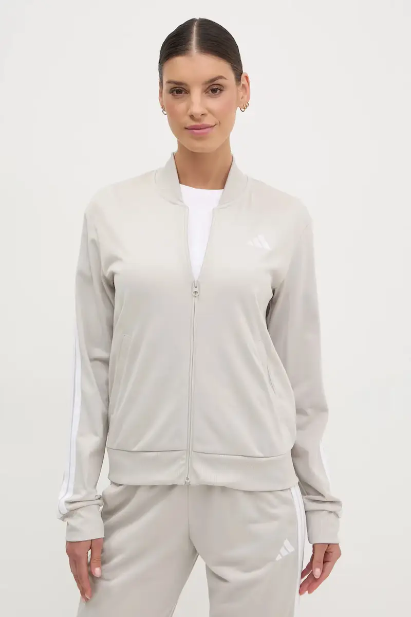 tuta da ginnastica 3-Stripes donna colore beige JD2686 miniatura 2