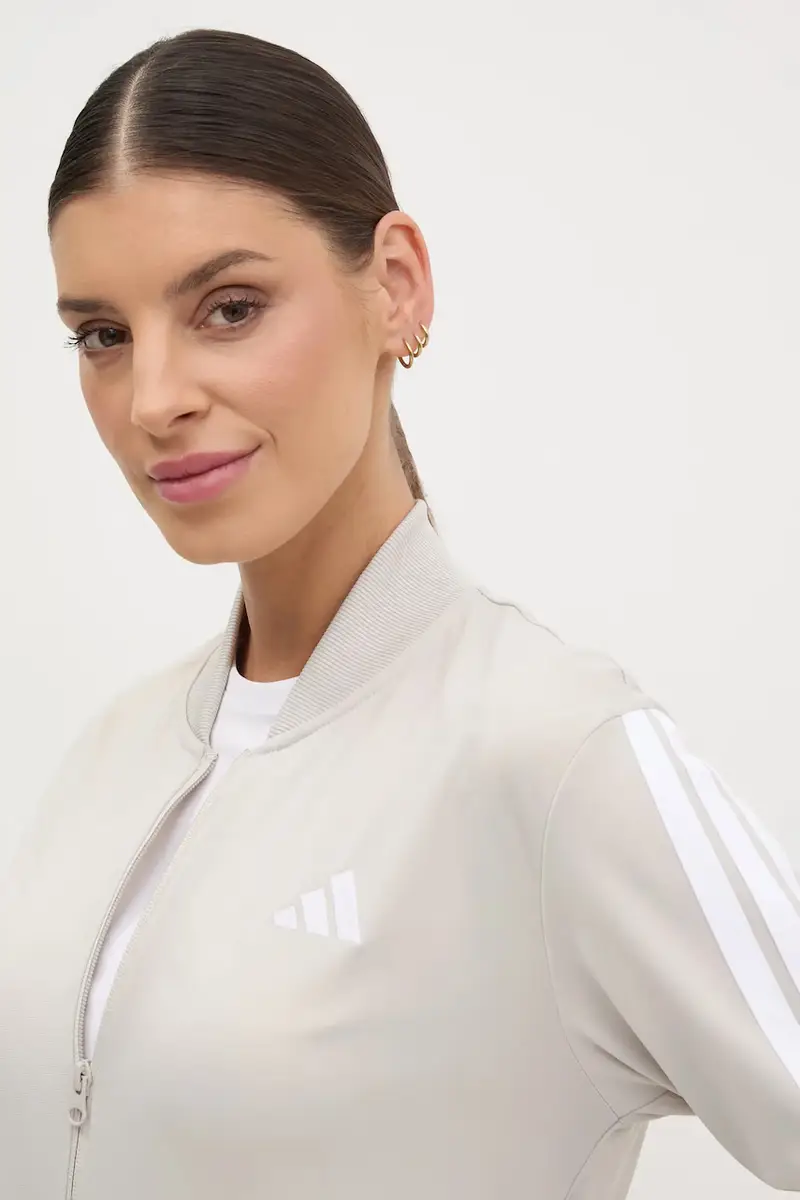 tuta da ginnastica 3-Stripes donna colore beige JD2686 miniatura 5