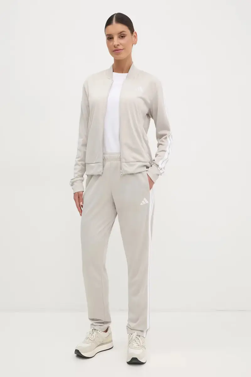 tuta da ginnastica 3-Stripes donna colore beige JD2686