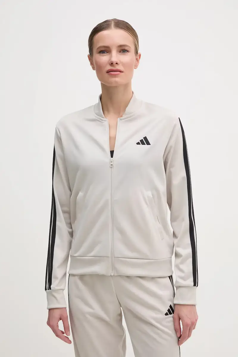 tuta da ginnastica 3-Stripes donna colore beige JY1769 miniatura 2