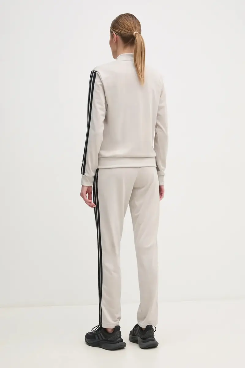 tuta da ginnastica 3-Stripes donna colore beige JY1769 miniatura 3