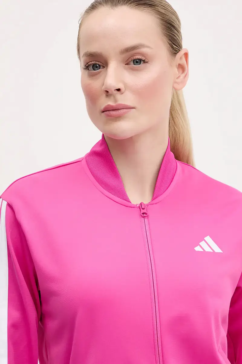 tuta da ginnastica 3-Stripes donna colore rosa JD5436 miniatura 5
