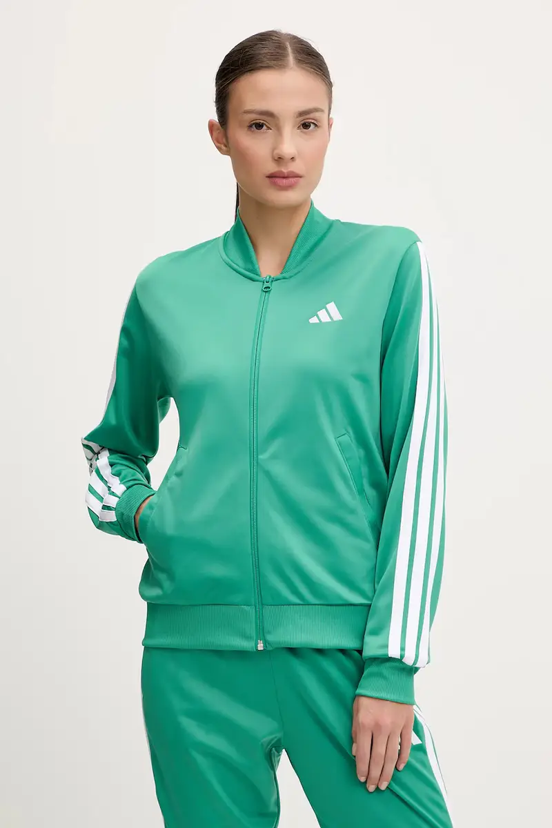 tuta da ginnastica 3-Stripes donna colore verde JD2687 miniatura 2