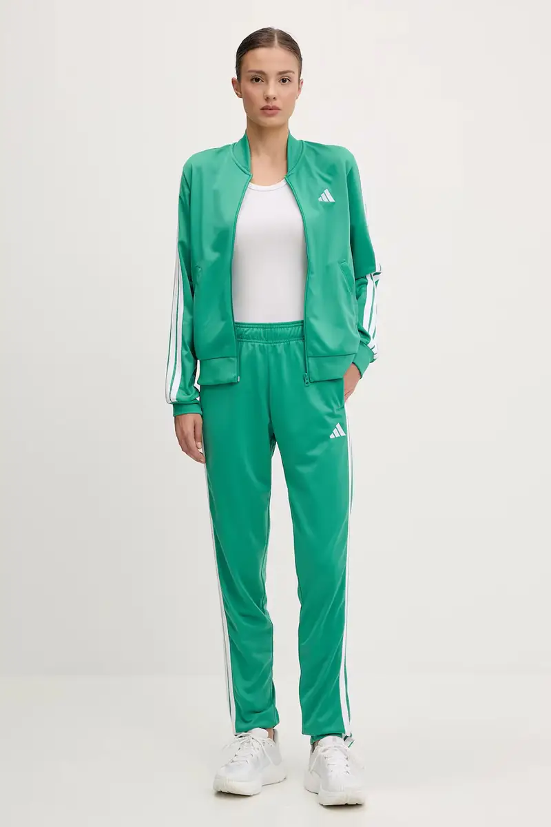tuta da ginnastica 3-Stripes donna colore verde JD2687