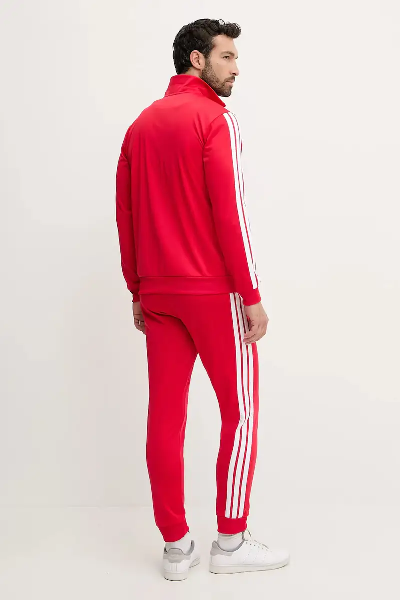 tuta da ginnastica 3-Stripes Rosso miniatura 3