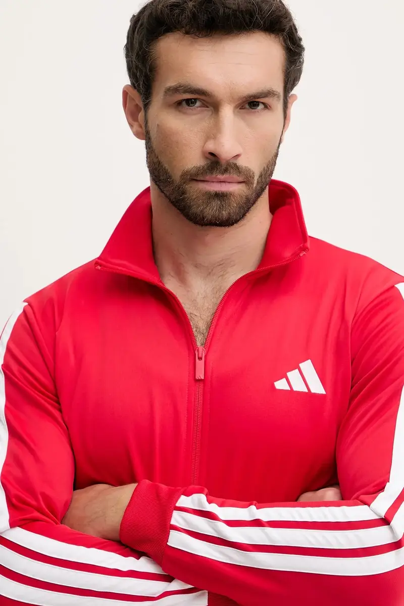 tuta da ginnastica 3-Stripes Rosso miniatura 5